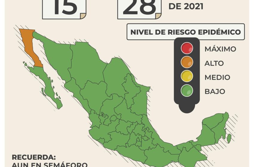  31 Estados en verde hasta el 28 de Nov