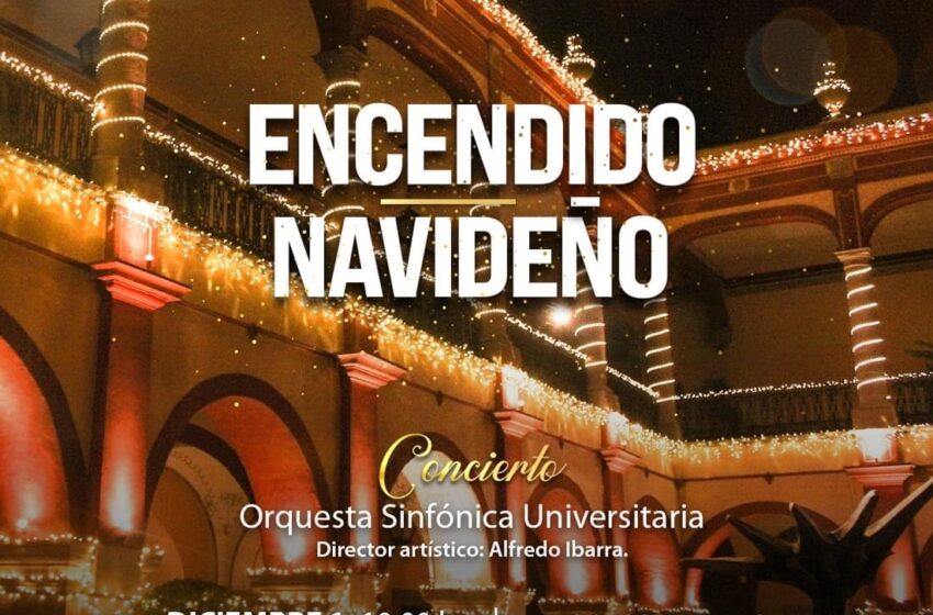  Encendido árbol navideño UASLP