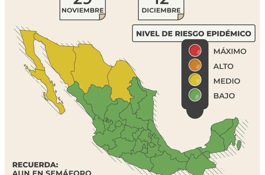  Cinco estados en semáforo amarillo