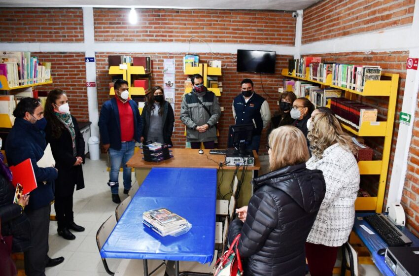  SEER inaugura biblioteca en Mexquitic