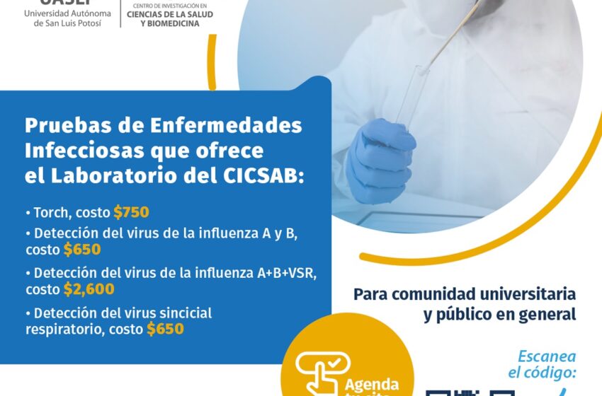  CICSaB-UASLP ofrece más de 20 pruebas y servicios al público