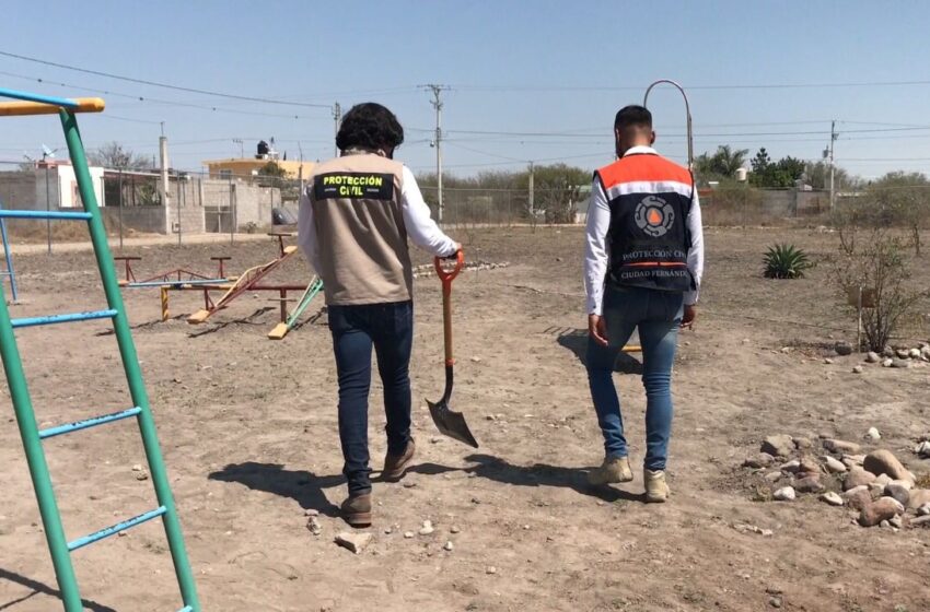  Protección Civil de CDFDZ plaga de topos en jardín de niños