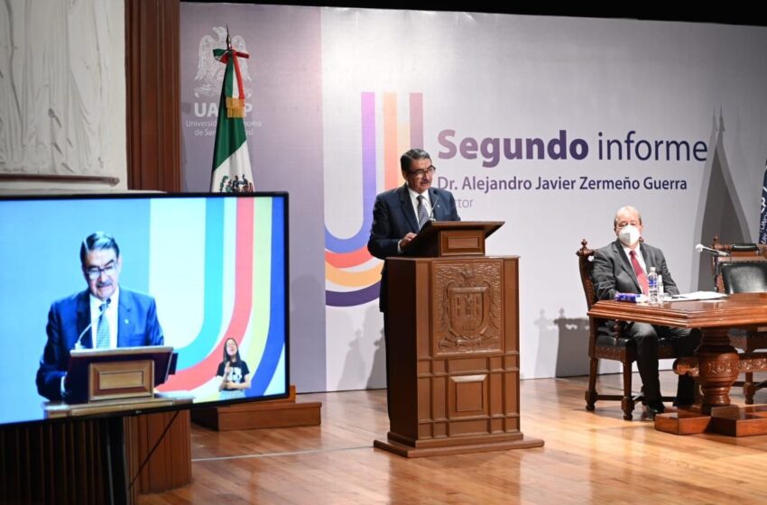  Rinde rector de la UASLP su 2do. Informe