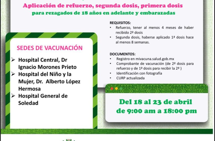  Atento llamado de salud a completar esquema de vacunación