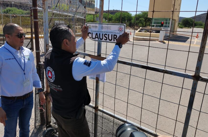  Por incumplir medidas de seguridad se clausura minera San Xavier