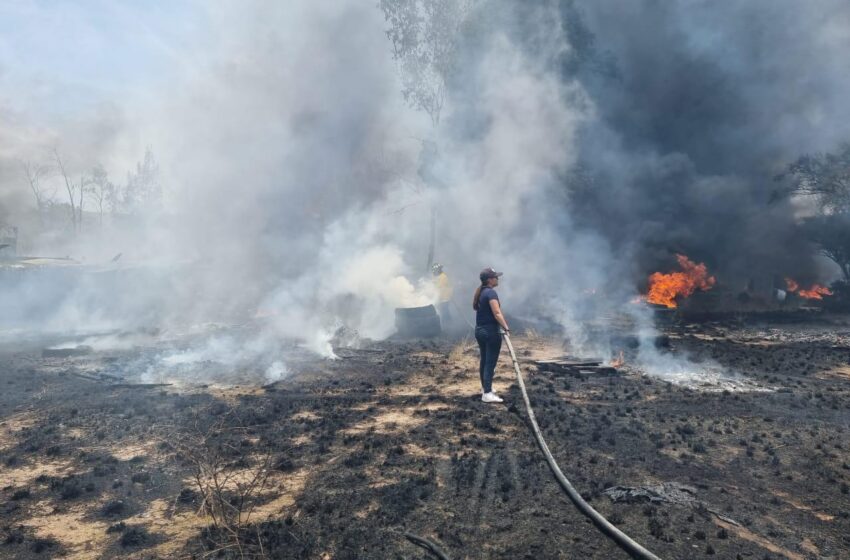  Controlado incendio en Parque Tangamanga I