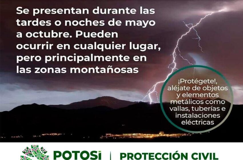  Alertan por tormentas eléctricas