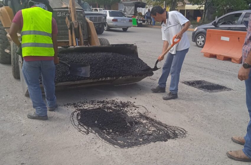  Bacheo en el bulevar Ejército Mexicano