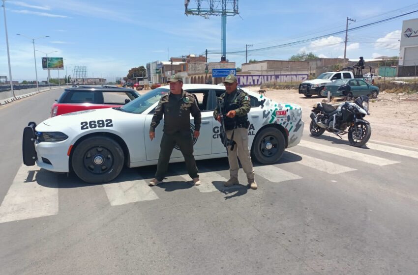  Guardia Civil ayuda en control vial en Circuito Potosí