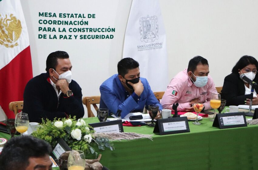  Mesas de seguridad en 28 municipios de SLP