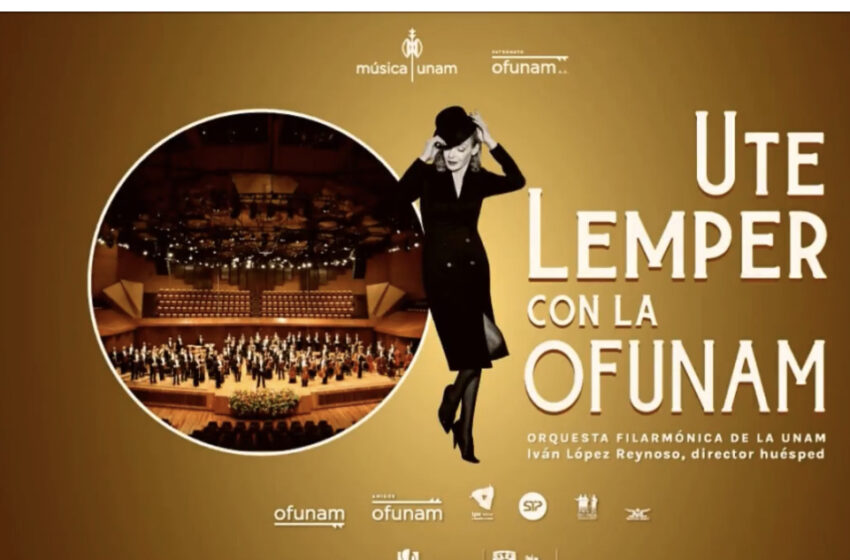  UNAM presenta a la alemana Ute Lemper