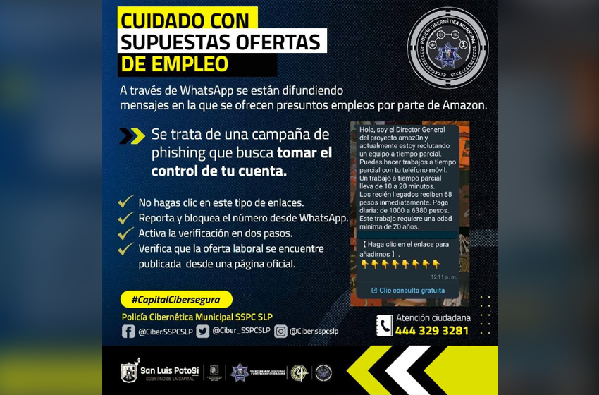  Alertan por falsas ofertas de empleo en redes