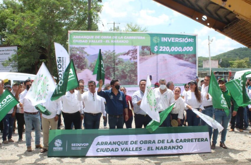  Arranca obra carretera Valles – El Naranjo