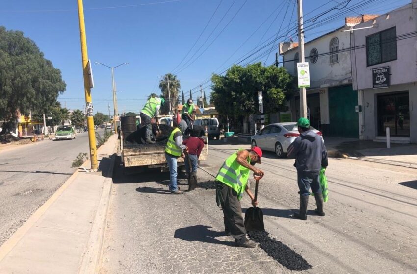  Continúa la atención a vialidades de Soledad