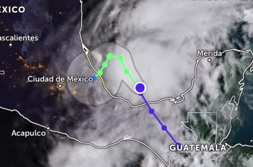  Se formó en México la tormenta tropical Karl