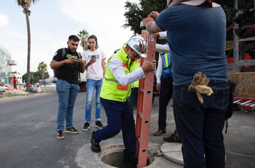  Supervisan obras en paseo 5 de Febrero en Querétaro