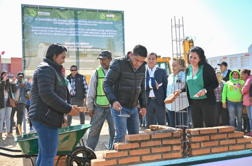  Arranca la construcción del nuevo Jardín de Niños Bertha Von Glumer