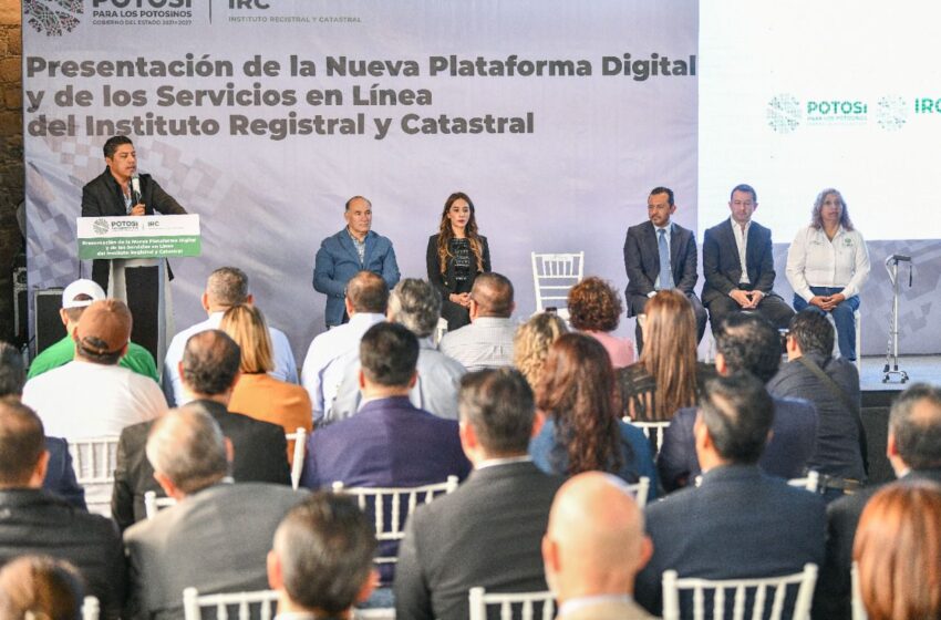  Presentan nueva plataforma digital del Instituto Registral y Catastral