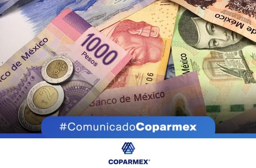  Coincide COPARMEX con aumento al salario mínimo