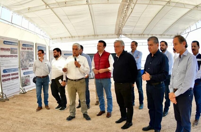  Supervisa AMLO obra hidráulica en Coahuila