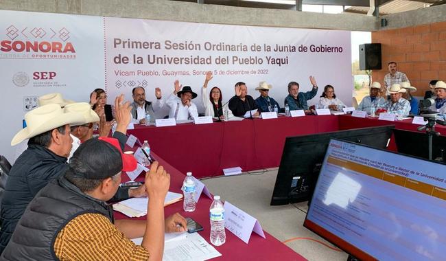  Se instala Junta de Gobierno de la Universidad del Pueblo Yaqui