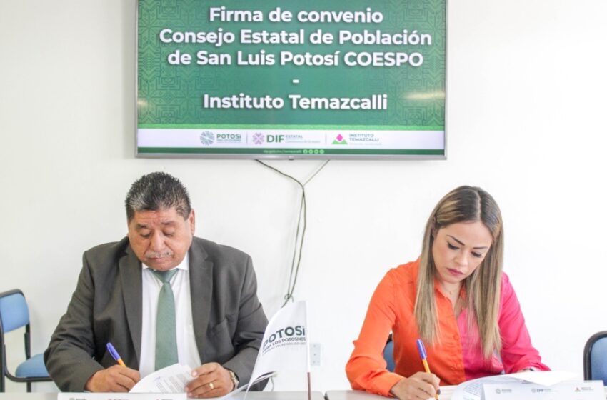  Temazcalli y COESPO firman convenio para prevención de adicciones