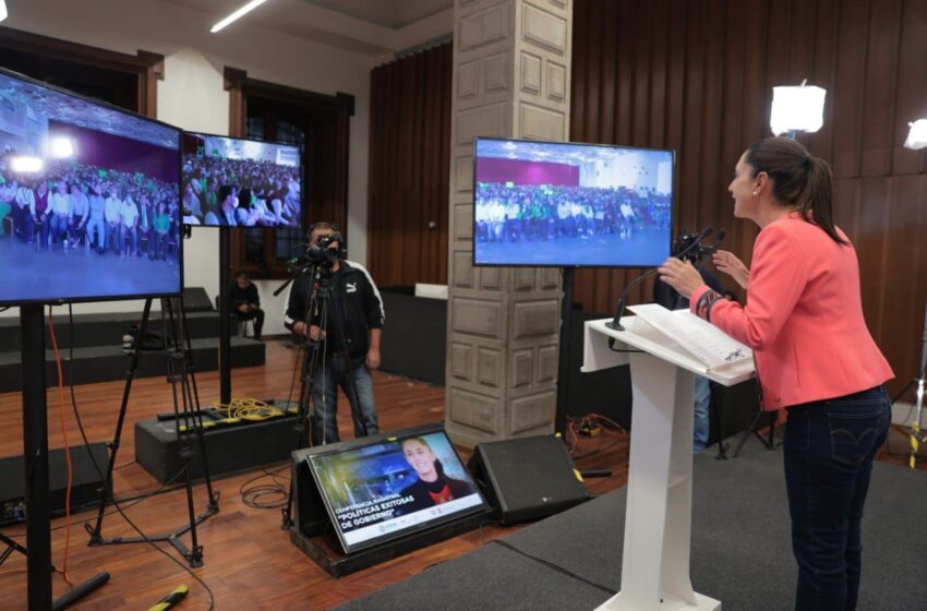  videoconferencia magistral “Políticas Exitosas de Gobierno”, impartida por Claudia Sheinbaum Pardo