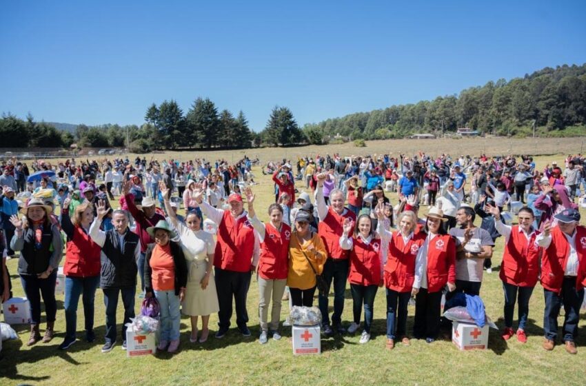  Entrega Cruz Roja apoyos por bajas temperaturas