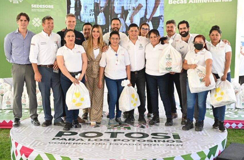  Economía de trabajadores se fortalece con becas alimentarias: Gallardo Cardona