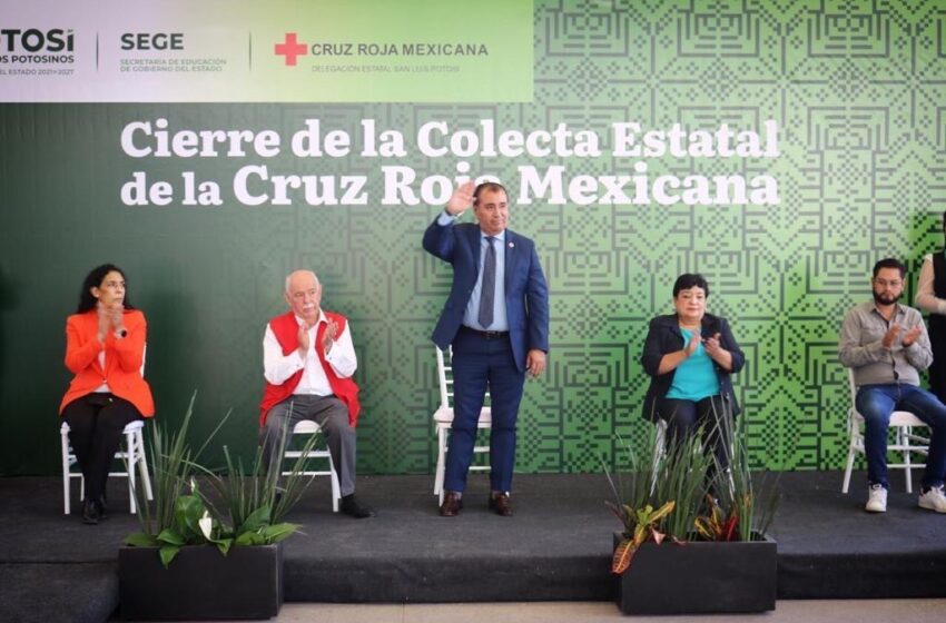  Supera SEGE meta de colecta de Cruz Roja Mexicana