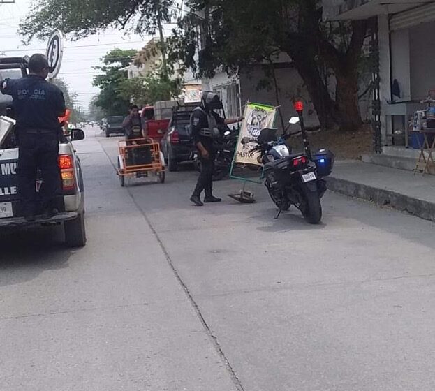  Policía Municipal de Ciudad Valles implementa operativo barredora