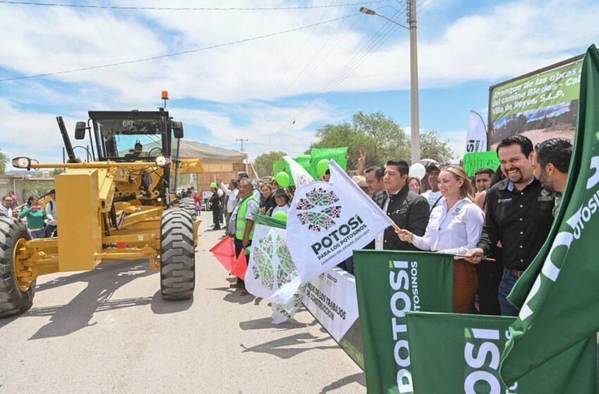  Arranca Gallardo pavimentación del camino Bledos-Cabras en Villa de Reyes