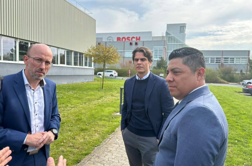  Con intención de inversión de Bosch, arranca Gallardo gira por Alemania