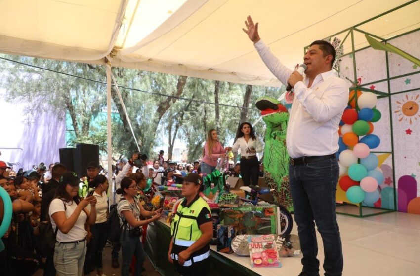  Anuncia Ricardo Gallardo nuevo colector pluvial en Soledad