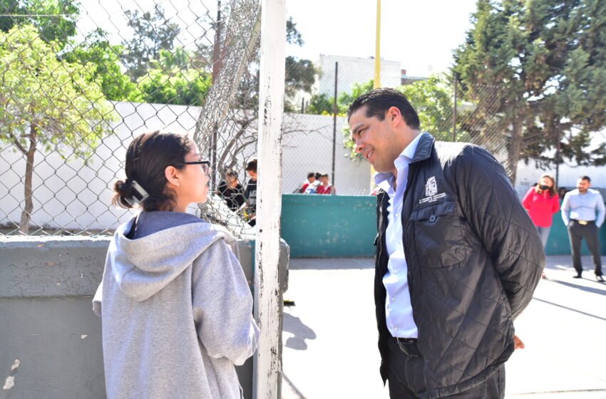  Visita Leo Montañez, Alcalde de Aguascalientes a “Jóvenes transformando tu colonia”