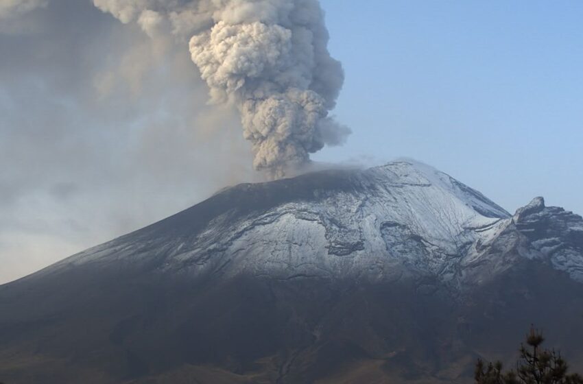  El Semáforo de Alerta Volcánica del Popocatépetl se encuentra en AMARILLO FASE 3