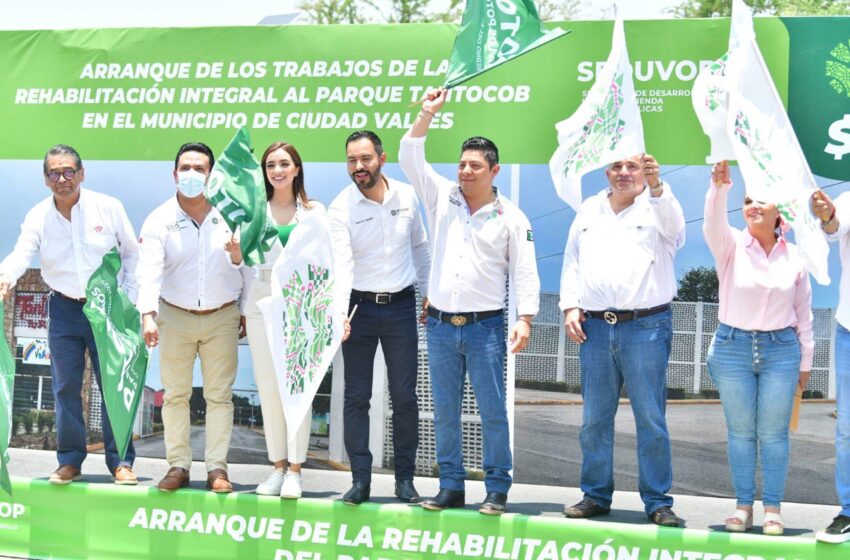  Arranca Ricardo Gallardo transformación del parque Tantocob en Valles