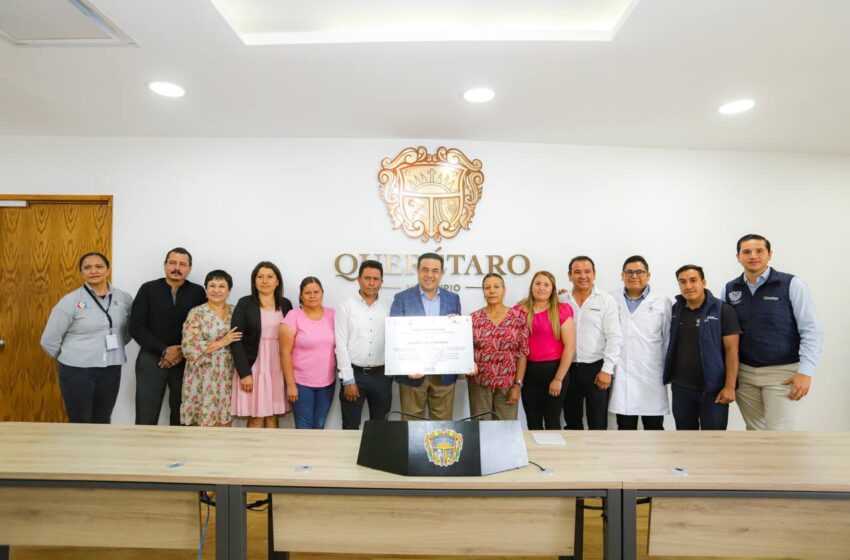  Estancia de la Rochera en Querétaro fue certificada como Comunidad Promotora de la Salud