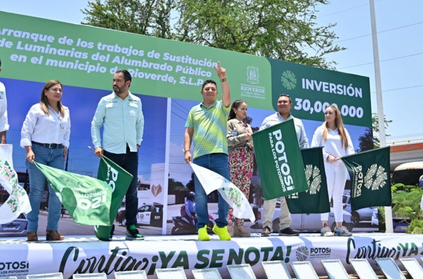  Rioverde será más seguro con luminarias led: beneficiarios