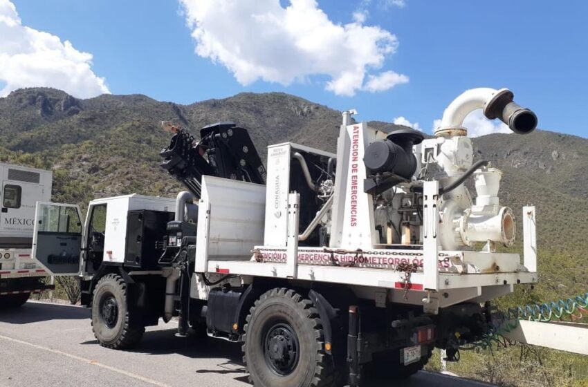  Por acuerdo con la federación llegan a SLP dos equipos de bombas y 10 pipas