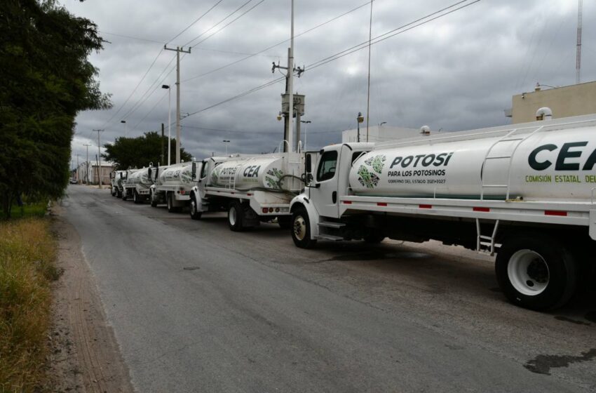  Amplía Gobierno Estatal distribución gratuita de agua con pipas