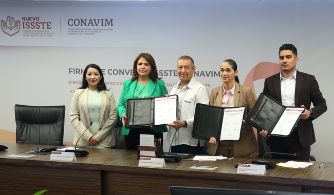  Convenio Conavim-Issste para prevenir y atender violencias contra mujeres y niñas