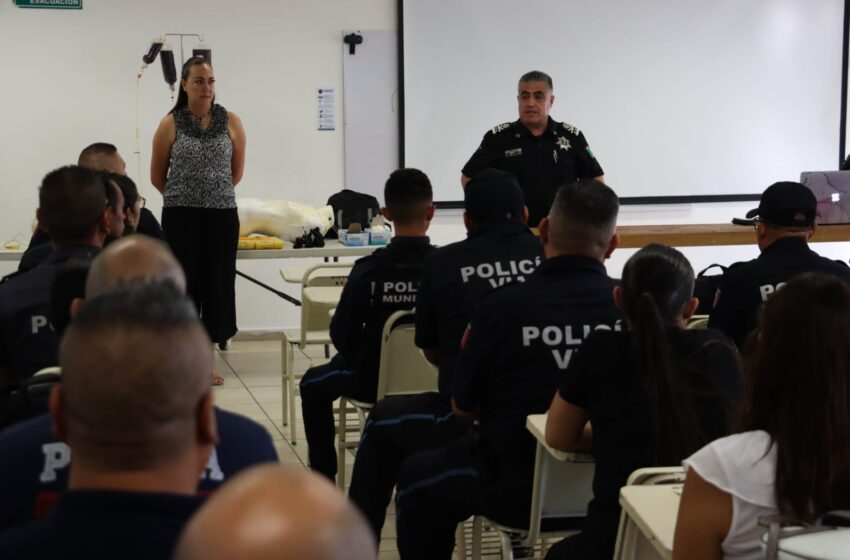  Policías municipales de Aguascalientes reciben capacitación en primeros auxilios