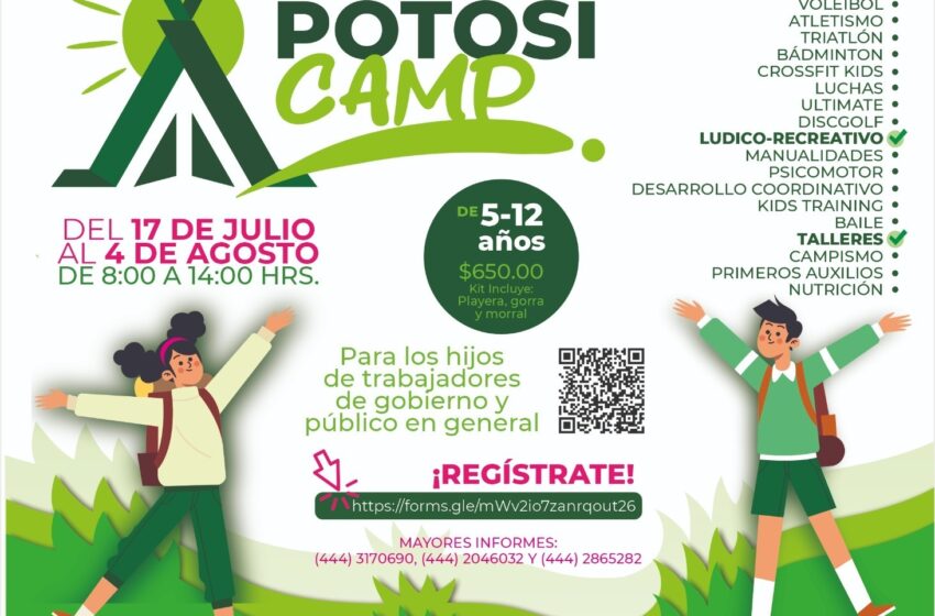  Gobierno Estatal tendrá campamento de verano para niñas y niños