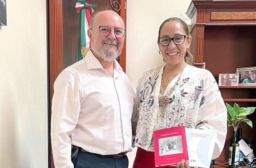  La presidenta de la JUCOPO se reunió con el presidente del Colegio de San Luis para reafirmar la colaboración con el Congreso del Estado