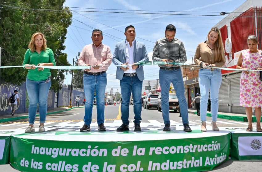  Ricardo Gallardo entrega rehabilitación de la Industrial Aviación