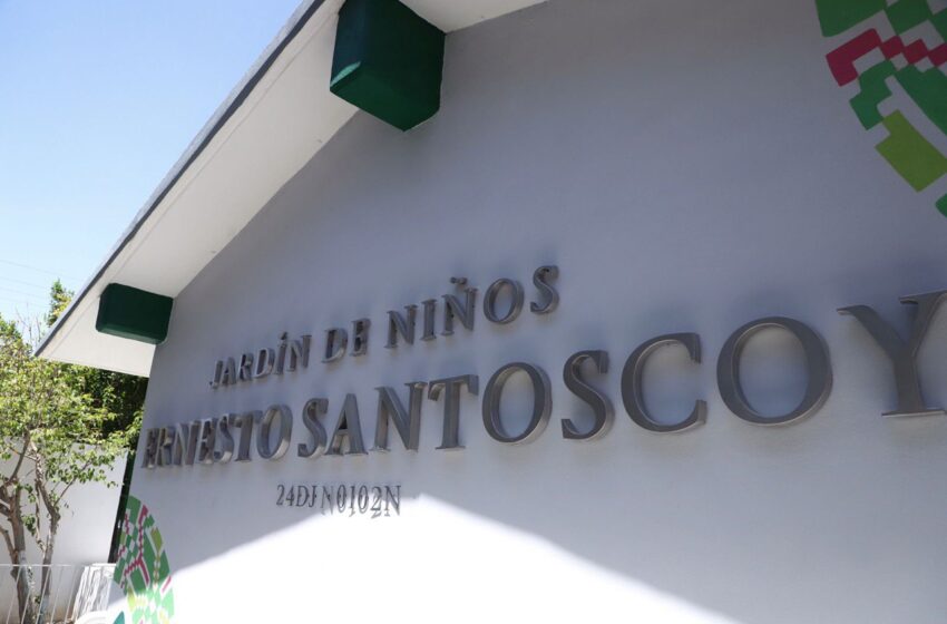  Ricardo Gallardo inaugura jardín de niños “Ernesto Santoscoy”