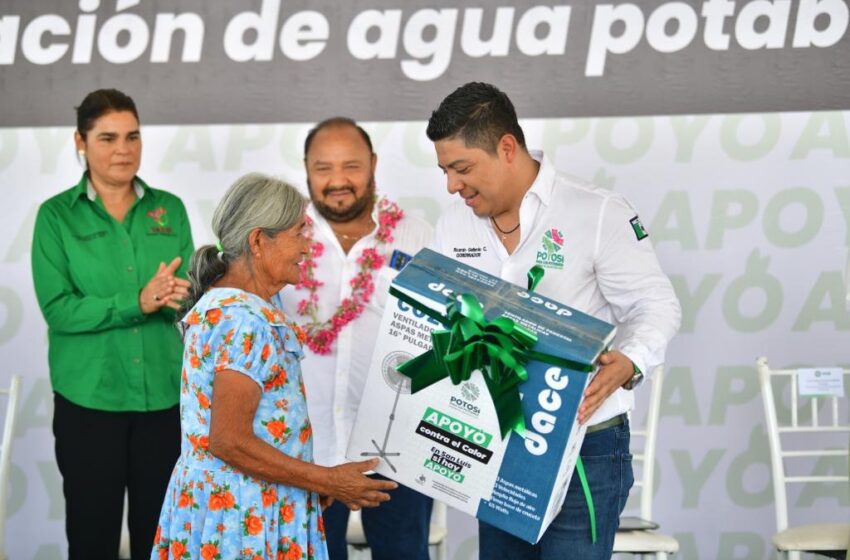  Gobierno Estatal ha entregado ventiladores en 100 comunidades