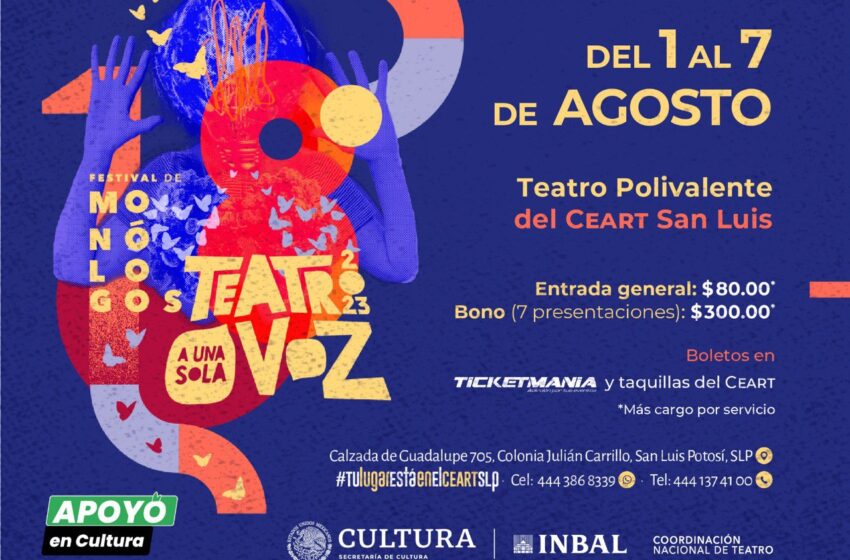  Gobierno Estatal impulsa festival de “Teatro a Una Sola Voz”