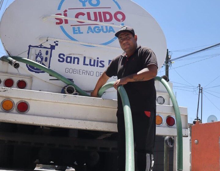  Por disminución de niveles de agua, se suspende temporalmente entrega de agua en pipas